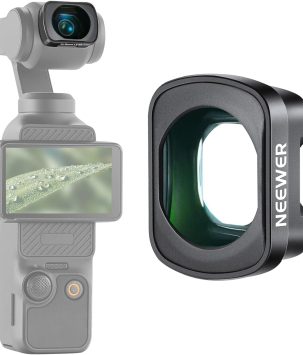 NEEWER 2X Macro Lens for Pocket 3, Magnetic Close Up Macro Photography Lens, 3 Elements in 3 Groups Multicoated HD Optical Glass, Compatible with DJI Osmo Pocket 3, Do Not Stack Filters, LS-64
